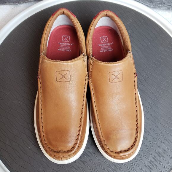 Twisted X Slip On Kicks Womens 7.5 Brown Leather Casual Comfort Western - Picture 2 of 10